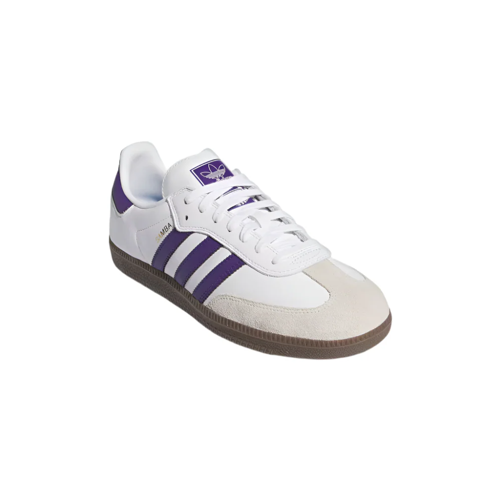 Adidas Samba Adv Cloud White/Collegiate Purple/Gold Metallic - Image 3