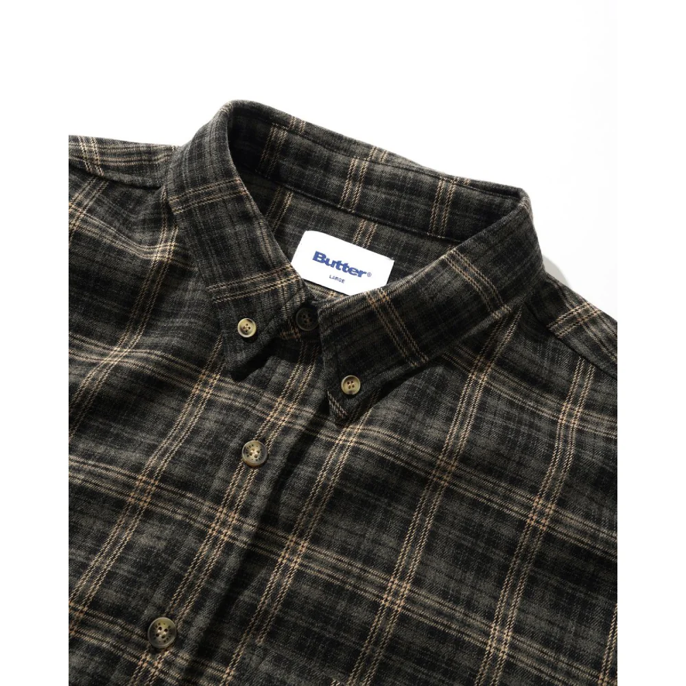 Butter Goods Connection Shirt Black/Taupe - Image 2