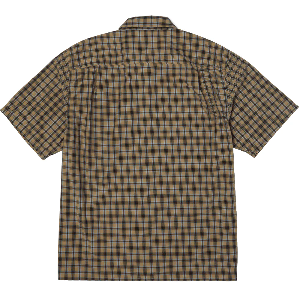 Huf Stretch Micro Plaid Shirt Clay - Image 2