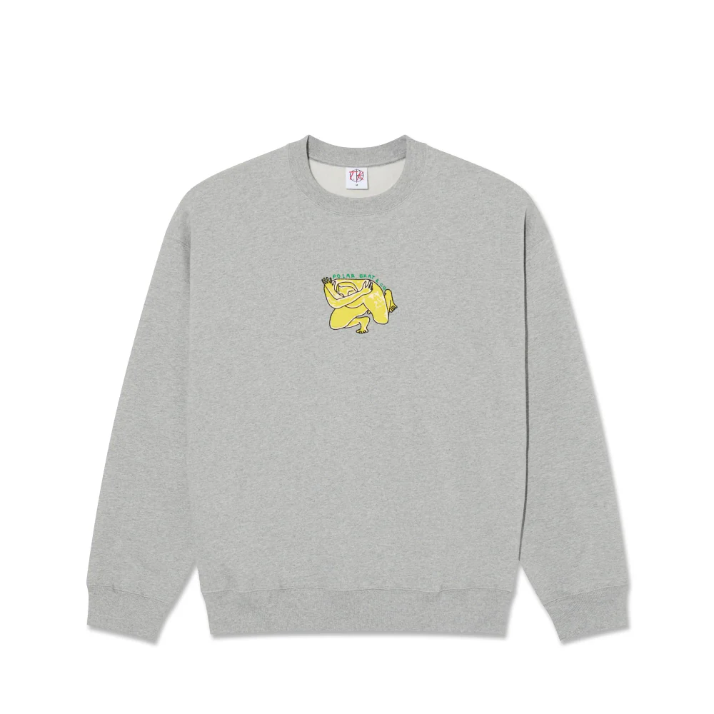 Polar Dave Crewneck Shy Bow Heather Grey