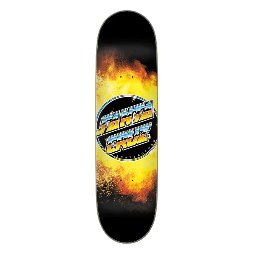 Santa Cruz Chrome Dot Flame Everslick Deck 8.5