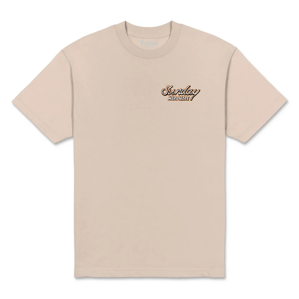 Signage T-Shirt Sand/Orange