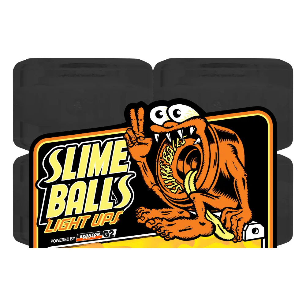 Slime Balls OG Slime Light Ups Flame Black 78a 66mm - Image 3