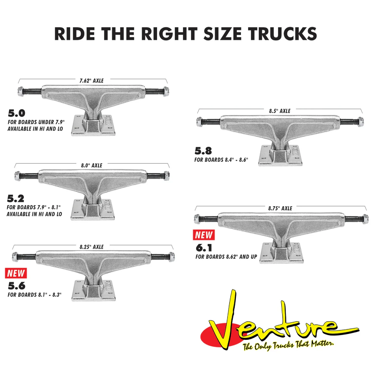 Venture Hi V-Light Polished Trucks 5.2 - Image 2